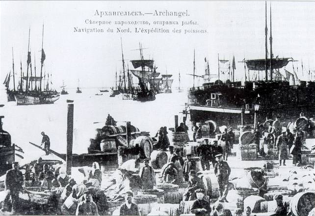 Fiskemarkedet i Arkangelsk