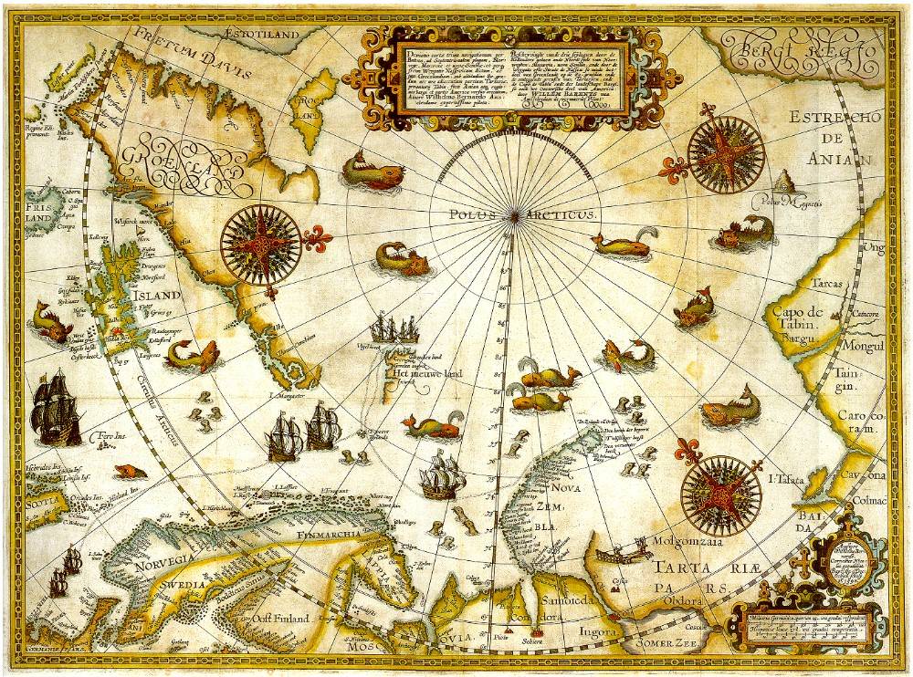 Willem Barentsz (1599): Polarkarte